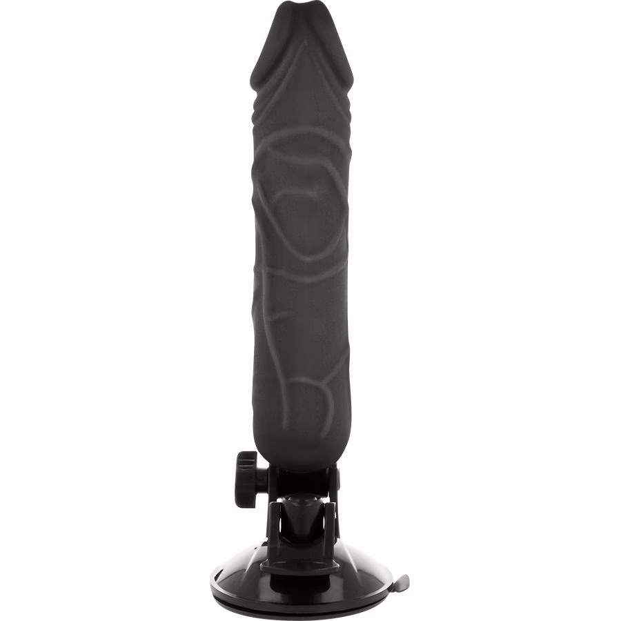 BASECOCK - VIBRADOR REALÍSTICO CONTROL REMOTO NEGRO 20 CM -O- 4 CM - Imagen 3