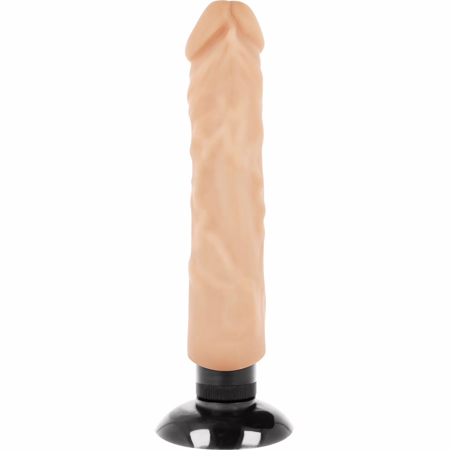 BASECOCK - VIBRADOR REALÍSTICO 2-1 NATURAL 20 CM -O- 4 CM - Imagen 4