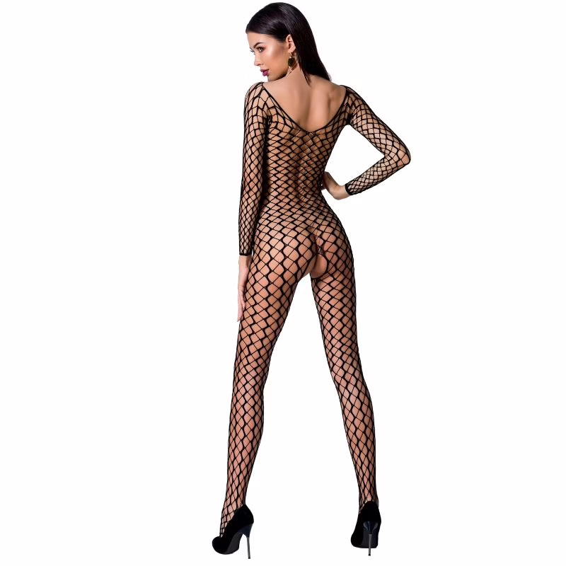 PASSION - WOMAN BS068 BODYSTOCKING NEGRO TALLA ÚNICA - Imagen 2