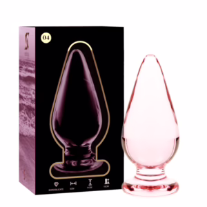 NEBULA SERIES BY IBIZA - MODELO 4 PLUG CRISTAL ROSA 11 CM -O- 5 CM