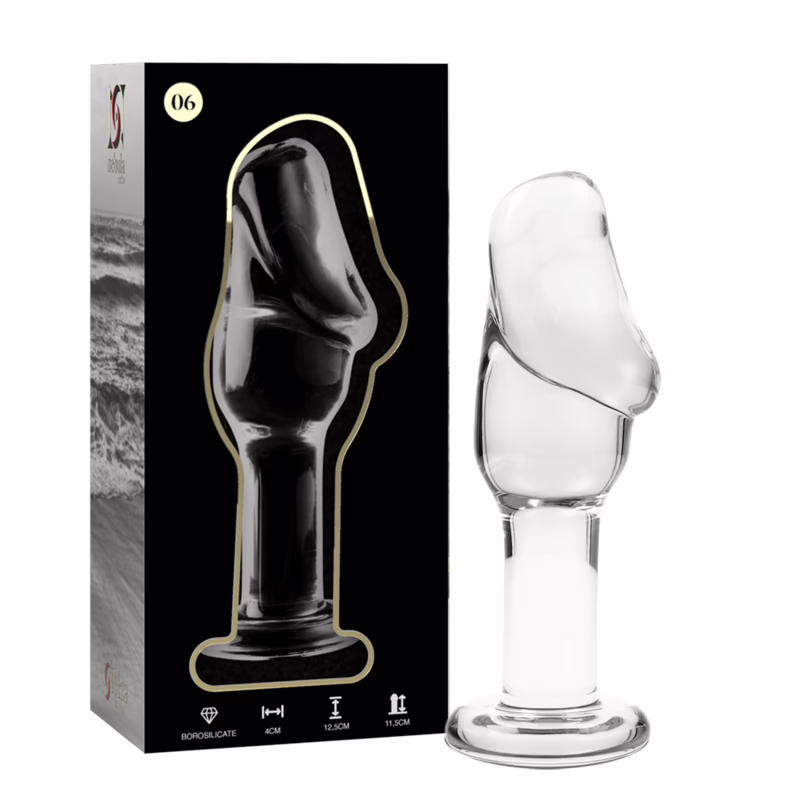 NEBULA SERIES BY IBIZA - MODELO 6 PLUG CRISTAL TRANSPARENTE 12.5 CM -O- 4 CM