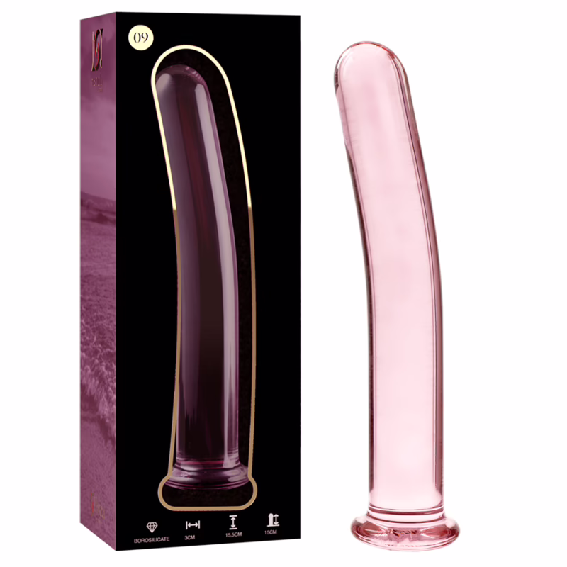 NEBULA SERIES BY IBIZA - MODELO 9 DILDO CRISTAL ROSA 15.5 CM -O- 2.5 CM