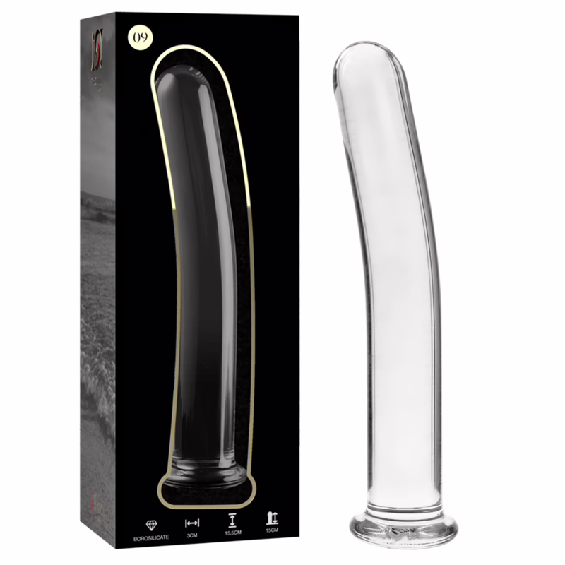 NEBULA SERIES BY IBIZA - MODELO 9 DILDO CRISTAL TRANSPARENTE 15.5 CM -O- 2.5 CM