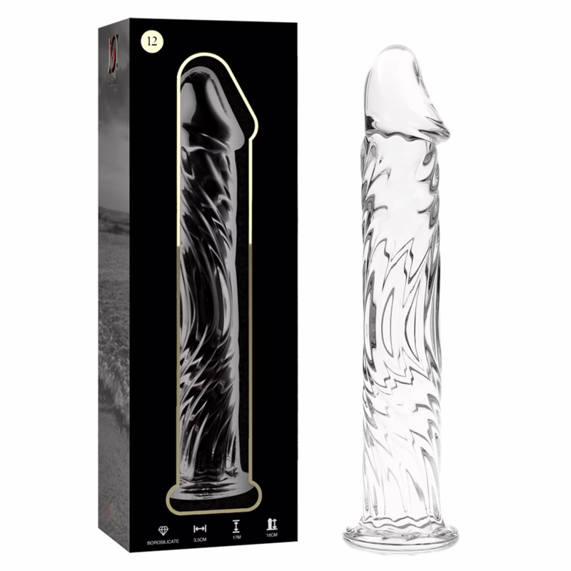 NEBULA SERIES BY IBIZA - MODELO 12 DILDO CRISTAL TRANSPARENTE 17 CM -O- 3.5 CM