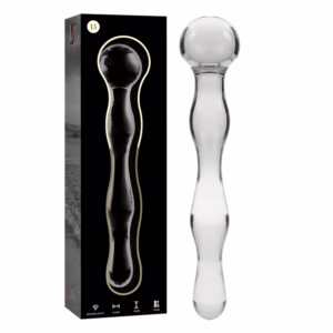 NEBULA SERIES BY IBIZA - MODELO 13 DILDO CRISTAL TRANSPARENTE 18 CM -O- 3.5 CM