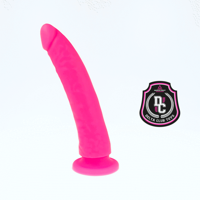 DELTA CLUB - DILDO REALISTA ROSA SILICONA MEDICA 20 CM -O- 4 CM - Imagen 3