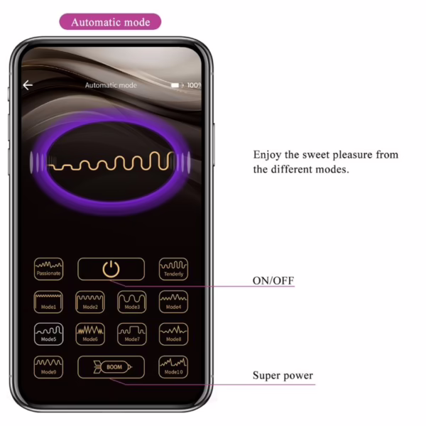 PRETTY LOVE - LIAM VIBRADOR RABBIT & PUNTO G CONTROLADO POR APP LILA - Imagen 15