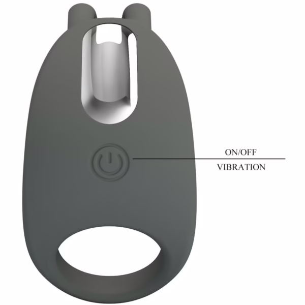 PRETTY LOVE - STRATUS ANILLO VIBRADOR RABBIT GRIS - Imagen 7