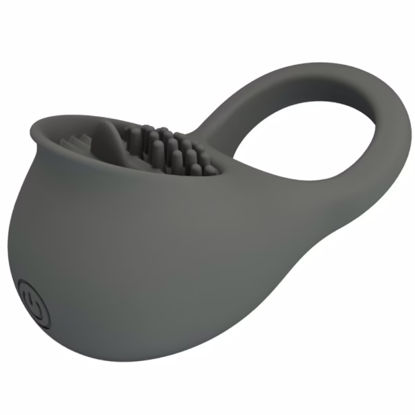 PRETTY LOVE - NIMBUS ANILLO VIBRADOR CON LENGUA GRIS - Imagen 4