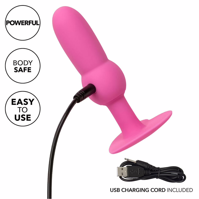 CALEXOTICS - FIRST TIME PLUG ANAL CON CUENCAS 10 VIBRACIONES ROSA - Imagen 8
