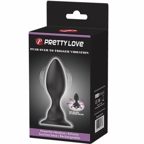 PRETTY LOVE - PLUG ANAL VIBRADOR NEGRO - Imagen 7