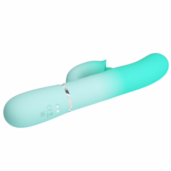 PRETTY LOVE - GIGI VIBRADOR RABBIT MULTIFUNCIÓN VERDE AGUA - Imagen 4
