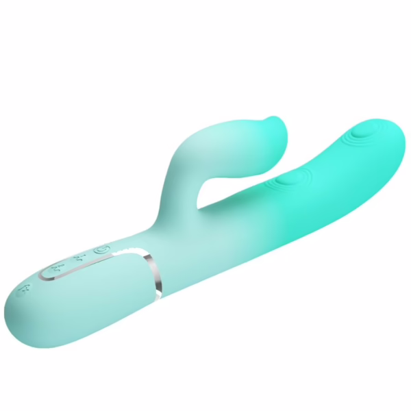 PRETTY LOVE - GIGI VIBRADOR RABBIT MULTIFUNCIÓN VERDE AGUA - Imagen 7