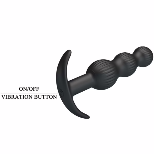 PRETTY LOVE - SIDNEY VIBRADOR ANAL 10 VIBRACIONES NEGRO - Imagen 9