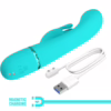 PRETTY LOVE - SCOCCO VIBRADOR RABBIT TURQUESA - Imagen 10