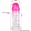 PRETTY LOVE - WILFORD FUNDA REALÍSTICA ALARGADORA CON RELIEVE PARA PENE ROSA - Imagen 5