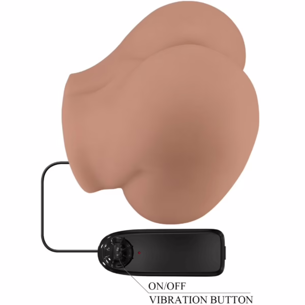 CRAZY BULL - BERNACE TRASERO VIBRADOR CON VAGINA Y ANO REALÍSTICO NATURAL CONTROL REMOTO - Imagen 10