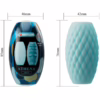 PRETTY LOVE - ATHENA EROS MASTURBADOR MASCULINO SILICONA CELESTE - Imagen 7