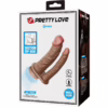 PRETTY LOVE - GORAN DOBLE DILDO REALÍSTICO NATURAL MULATO - Imagen 6