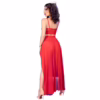 CHILIROSE - CR 4850 SET TOP ROJO Y LEGGINS CON COMPLEMENTOS DORADOS S - Imagen 4