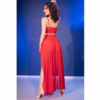 CHILIROSE - CR 4850 SET TOP ROJO Y LEGGINS CON COMPLEMENTOS DORADOS XL - Imagen 7
