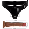 PRETTY LOVE - KYTON HARNESS BRIEFS UNIVERSAL CON DILDO SQUIRTING 19 CM MULATO - Imagen 7