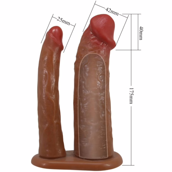 PRETTY LOVE - KEAVEN HARNESS BRIEFS UNIVERSAL & COMFORTABLE DOBLE DILDO - Imagen 6