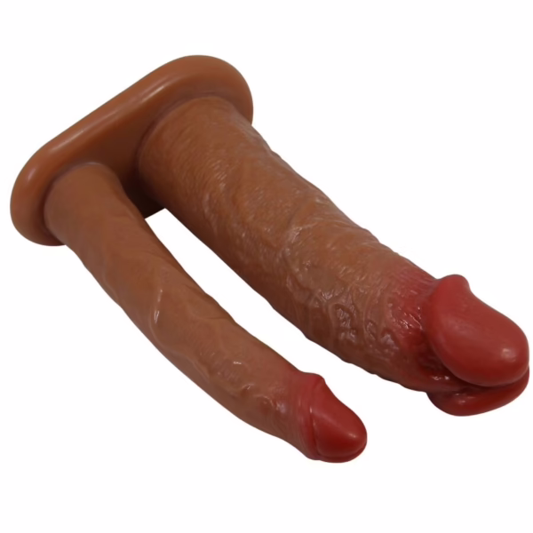 PRETTY LOVE - YAIRON FUNDA PARA PENE DOBLE CON EXTENSIÓN DE 4 CM MULATO - Imagen 2