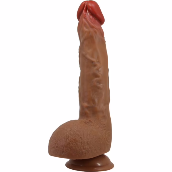 BAILE - BEAUTIFUL WILKS VIBRADOR REALÍSTICO DE 5 CONFIGURACIONES 25 CM MULATO - Imagen 2