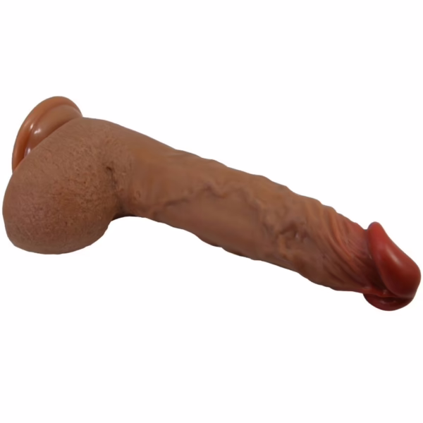 BAILE - BEAUTIFUL WILKS VIBRADOR REALÍSTICO DE 5 CONFIGURACIONES 25 CM MULATO - Imagen 3