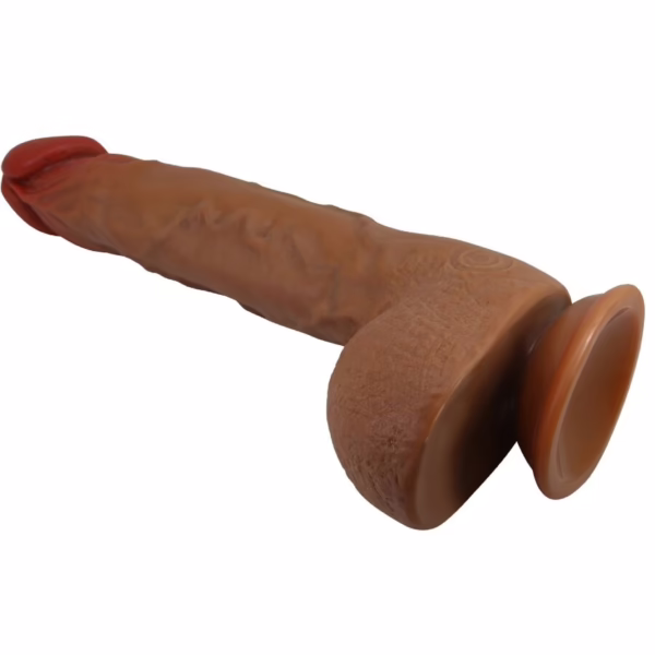 BAILE - BEAUTIFUL WILKS VIBRADOR REALÍSTICO DE 5 CONFIGURACIONES 25 CM MULATO - Imagen 4