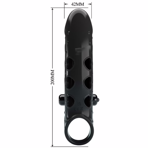 ROMANCE - FUNDA PARA PENE CON VIBRACIÓN NEGRO - Imagen 10
