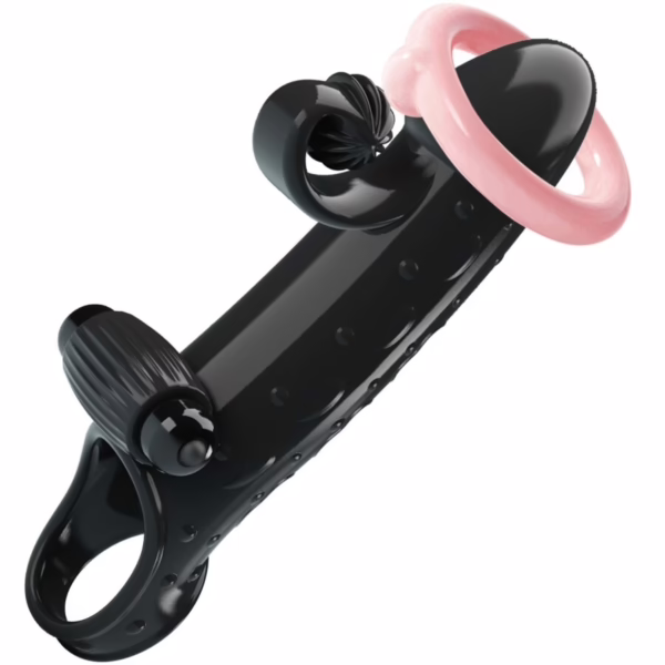 ROMANCE - FUNDA PARA PENE CON VIBRACIÓN NEGRO - Imagen 5