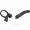 PRETTY LOVE - TATUM ANILLO VIBRADOR PENE CON PLUG 10 VIBRACIONES NEGRO - Imagen 6