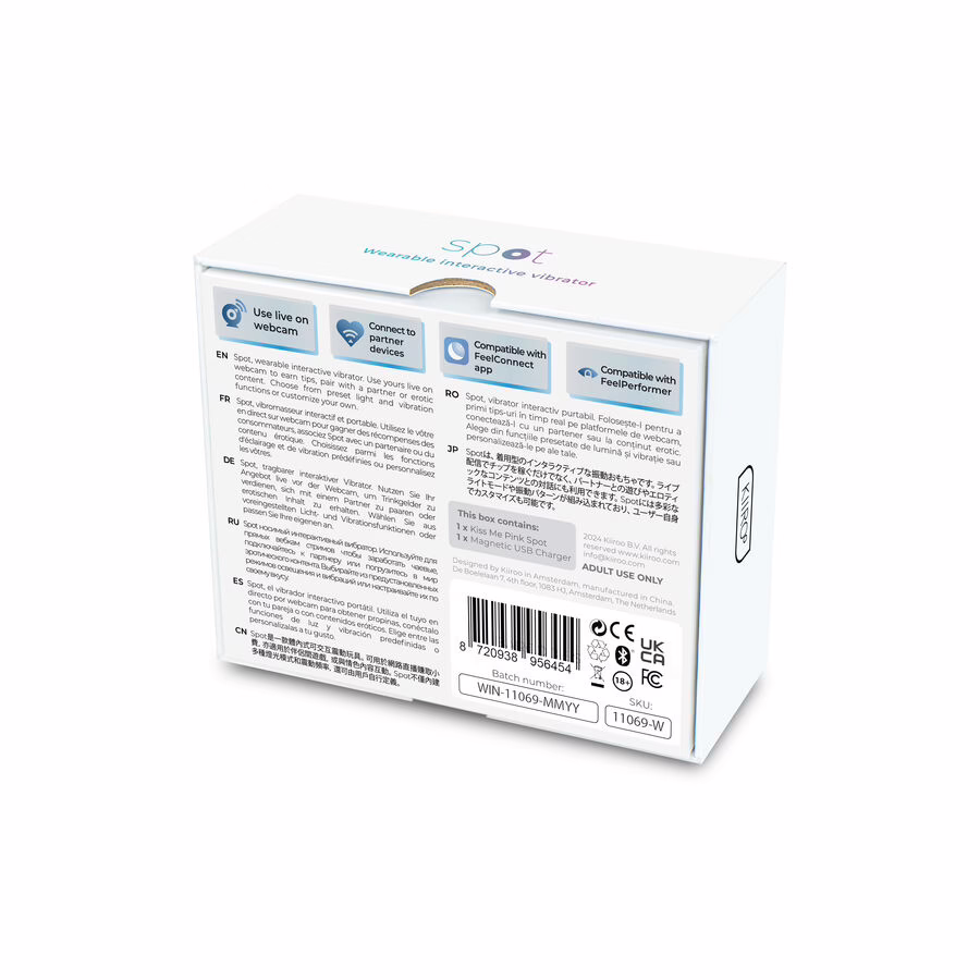 KIIROO - SPOT KISS ME VIBRADOR FORMA U ROSA - Imagen 7