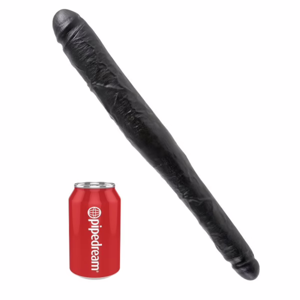 KING COCK DILDO DOBLE NEGRO 40.6 CM - Imagen 3