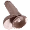 KING COCK - 7 PENE REALÍSTICO MARRÓN 17.8 CM - Imagen 5