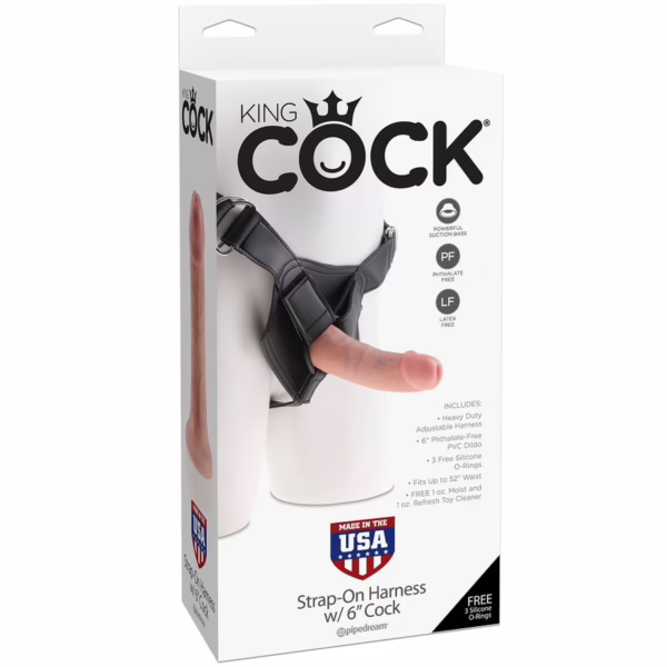 KING COCK - HARNESS CON PENE REALÍSTICO 15.20 CM - Imagen 2