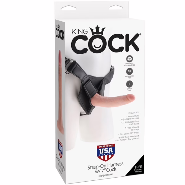 KING COCK - HARNESS CON PENE REALÍSTICO 17.8 CM - Imagen 4