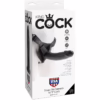 KING COCK - HARNESS CON PENE REALÍSTICO NEGRO 22.9 CM - Imagen 4