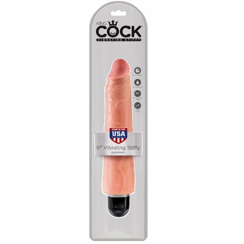 KING COCK - VIBRADOR REALÍSTICO STIFFY 23 CM - NATURAL - Imagen 3