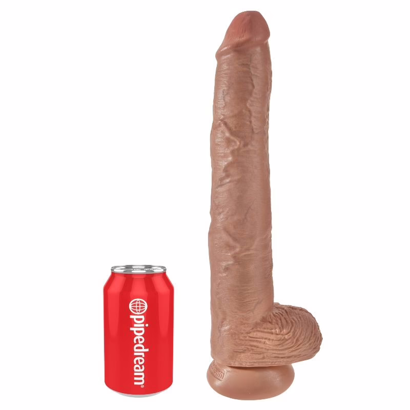 KING COCK PENE REALÍSTICO CON TESTÍCULOS 35.6 CM - Imagen 2