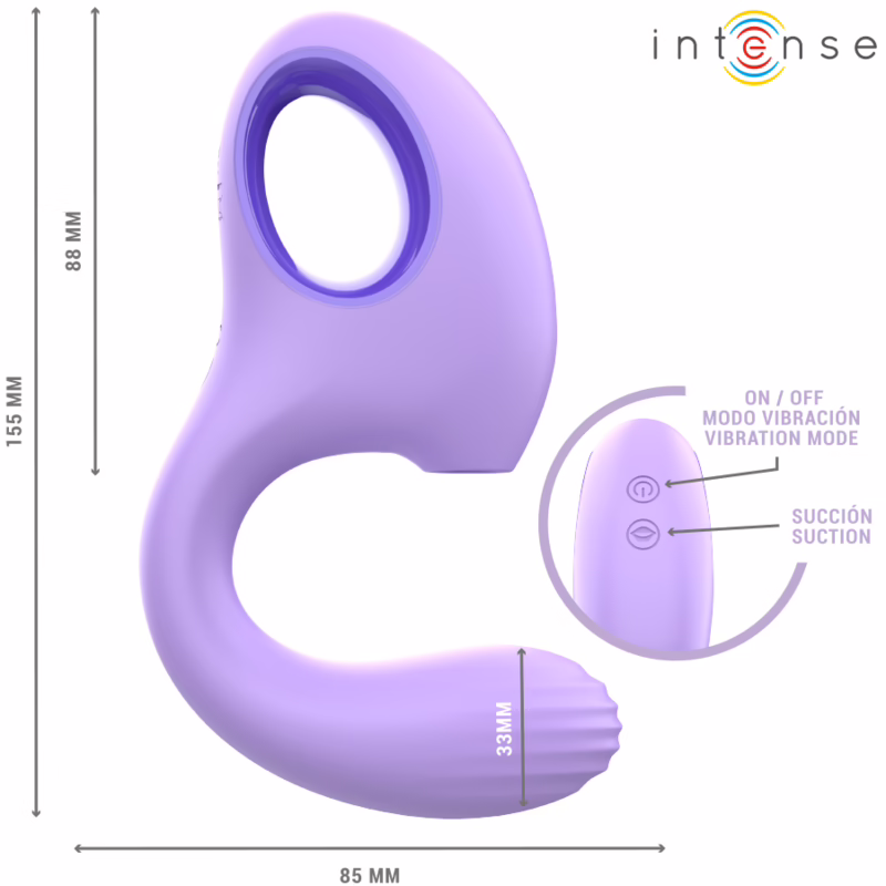 INTENSE - BAXTER VIBRADOR & ESTIMULADOR VIOLETA - Imagen 5