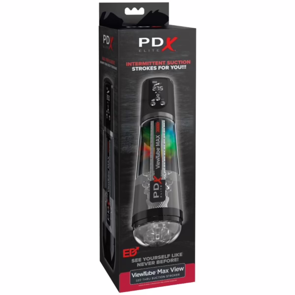 PDX ELITE - VIEWTUBE MAX VIEW MASTURNADOR AUTOMÁTICO CON SUCCIÓN TRANSPARENTE - Imagen 5