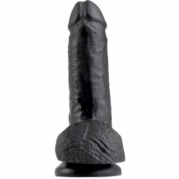 KING COCK - 7 PENE REALÍSTICO NEGRO 17.8 CM - Imagen 2