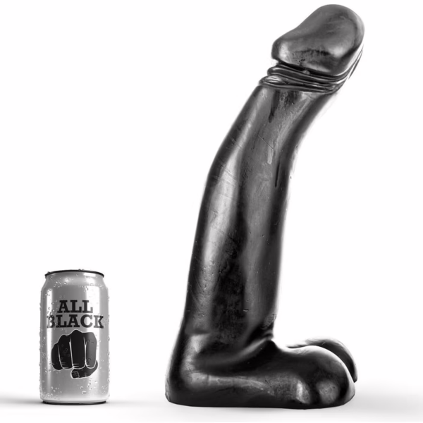 ALL BLACK - DILDO REALISTA NEGRO FISTING 29 CM - Imagen 4