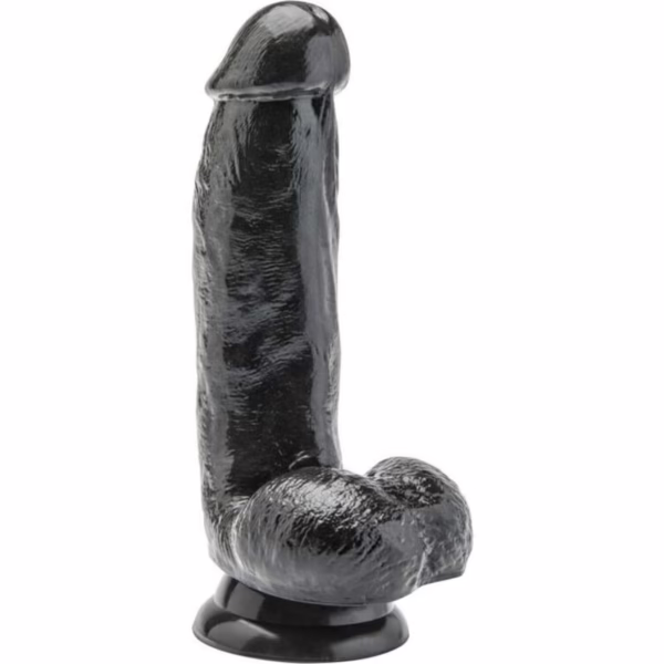 GET REAL - DILDO 12 CM CON TESTÍCULOS NEGRO - Imagen 3