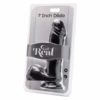 GET REAL - DILDO 18 CM CON TESTÍCULOS NEGRO - Imagen 4