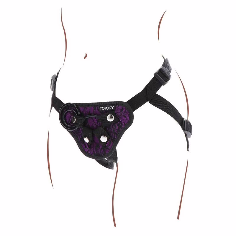 GET REAL - STRAP-ON LACE HARNÉS MORADO - Imagen 5