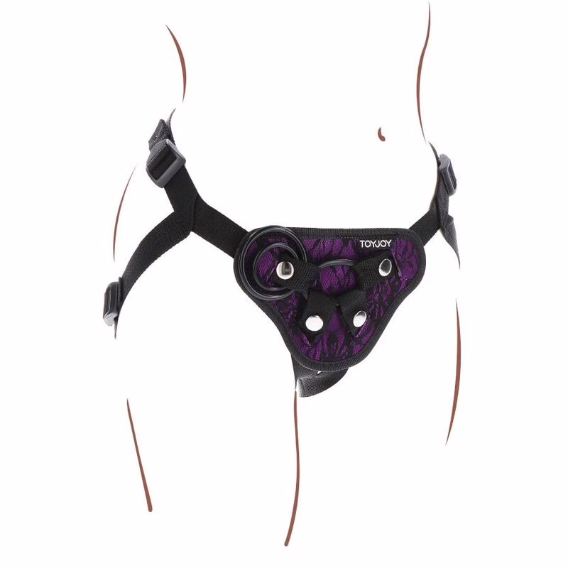 GET REAL - STRAP-ON LACE HARNÉS MORADO - Imagen 6